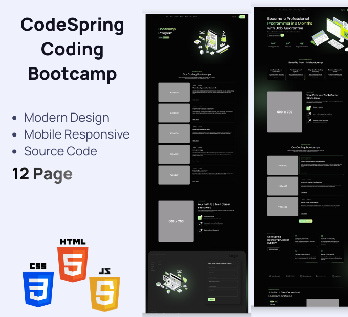 CodeSpring – 编程训练营 优雅 HTML 模板