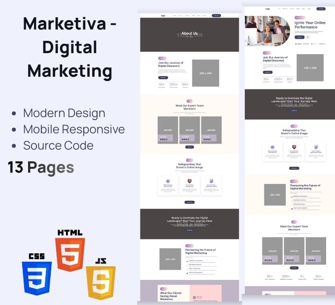 Marketiva – 数字营销 优雅 HTML 模板
