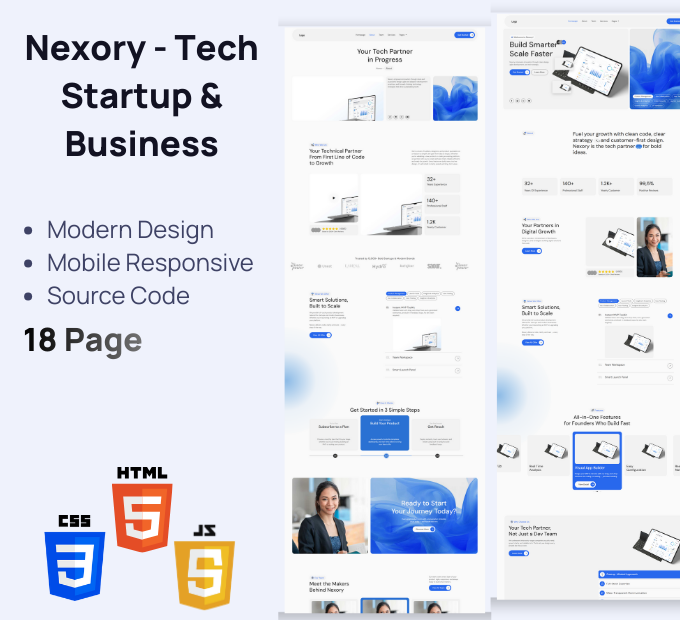 Nexory – 科技初创企业 优雅 HTML 模板