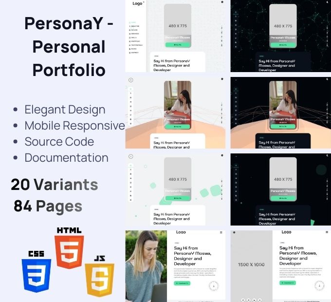 PersonaY – Pek Portfolio Peribadi HTML